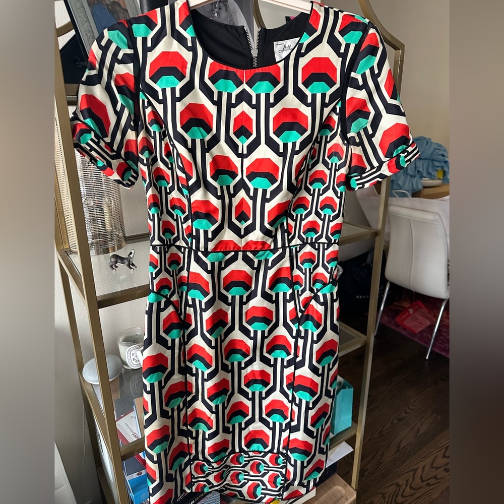 Beautifully Milly silk print dress - size 6